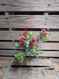 11" Flocked Berry Stem