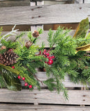 5' Pine Berry Twig Cone Garland