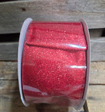 4" Wired Glitter Ribbon 50Yd Roll