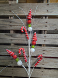 32" Red White Green Candyland Candy Cane and Tree Stem