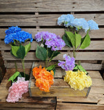 18" Real Feel Hydrangea Bush w/ 5 Heads