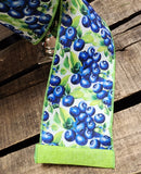 4" Blueberry Print Wired Ribbon 10yd Roll