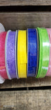 7/8" Wired Embossed Ribbon 50yd Roll