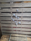 29" Black and White Harlequin Ball Stem