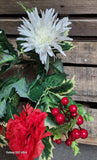 19" Silk Carnation Mum Berry Bush