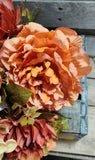 Orange/Bronze Peony Hydrangea Bush