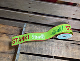 2.5" Wired Stink Stank Stunk Ribbon 10Yd Roll