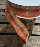 1.5" Fall Plaid Wired Ribbon 50yd Roll