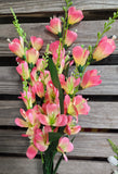 27" Silk Gladiolus Bush x5