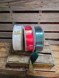 2.5" Wired Crushed Velvet Ribbon with Gold Backing 50yd Roll