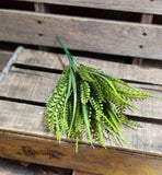 15" Beaded Fern and Grass Bush UV protected