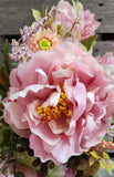 Peony Hydrangea Pink Silk Bush