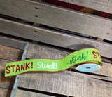 2.5" Wired Stink Stank Stunk Ribbon 10Yd Roll