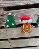 45" Felt Gingerbread Garland