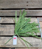 16" Plastic Button Fern Bush