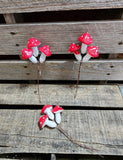 Tiny Mushroom Clusters set of 3