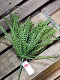 16" Plastic Button Fern Bush