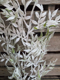 23" Flocked Greenery Stem