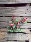 11" Flocked Berry Stem