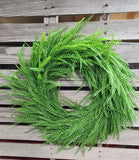22" Button Fern Wreath