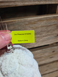 7" x 3" Flocked Faux Pinecone Ornament