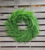 22" Button Fern Wreath