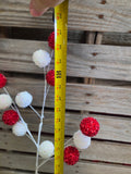 27" Red and White Ball Spray
