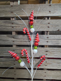 32" Red White Green Candyland Candy Cane and Tree Stem