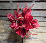 20" Red Magnolia Leaf Bush