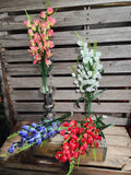 27" Silk Gladiolus Bush x5