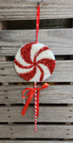 17" Peppermint Candy Lollipop Ornament