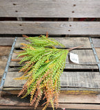 16" Fall Plastic Beaded Grass Bush