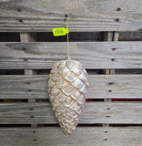 Large Plastic Pine Cone Ornament