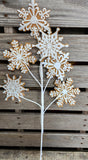 27" Large Snowflake Stem