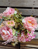 Peony Hydrangea Pink Silk Bush