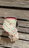 2.5" Wired Santa Ribbon 10 yd Roll