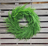 22" Button Fern Wreath