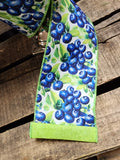 4" Blueberry Print Wired Ribbon 10yd Roll