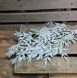 23" Flocked Greenery Stem