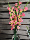 27" Silk Gladiolus Bush x5