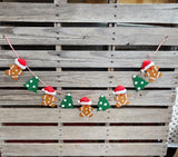 45" Felt Gingerbread Garland