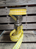 1.5" Yellow Wired Plaid 50Yd Roll
