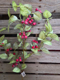 31" Iced Holly and Berry Stem