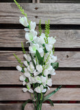 27" Silk Gladiolus Bush x5