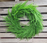 22" Button Fern Wreath