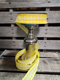 1.5" Yellow Wired Plaid 50Yd Roll