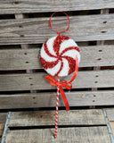 17" Peppermint Candy Lollipop Ornament