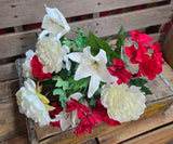 20" Peony Hydrangea Lily Bush