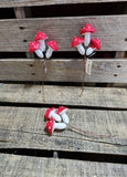 Tiny Mushroom Clusters set of 3