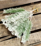 11" Flocked Pine Dozen